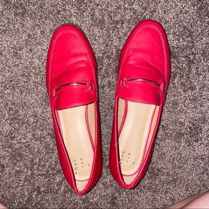 Target Red Loafers With Gold Band Size 8 Never Worn